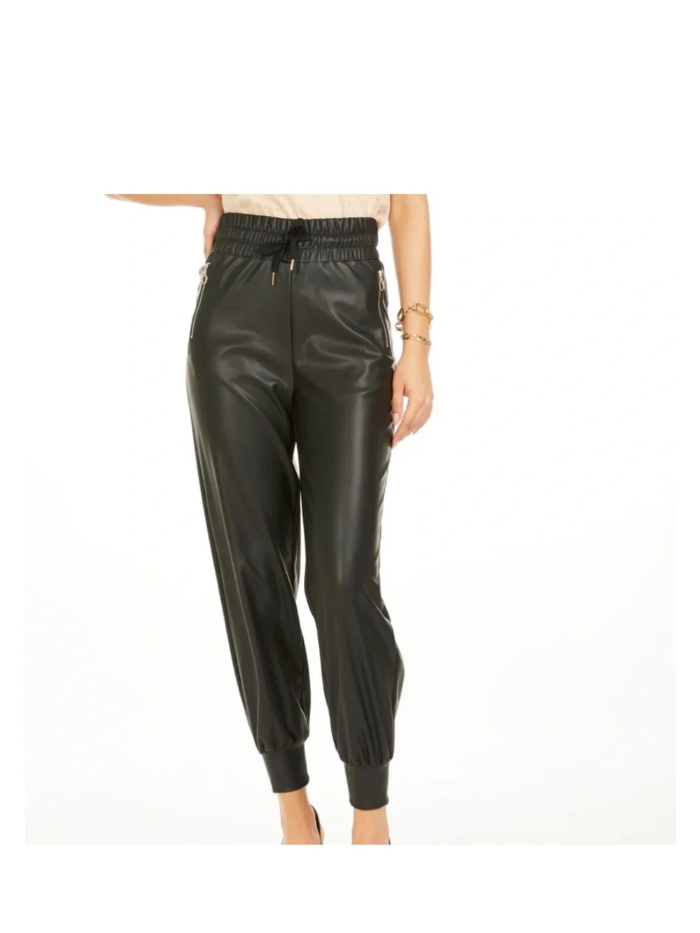 Generation Love for Revolve Bonnie Vegan Leather Jogger in Army